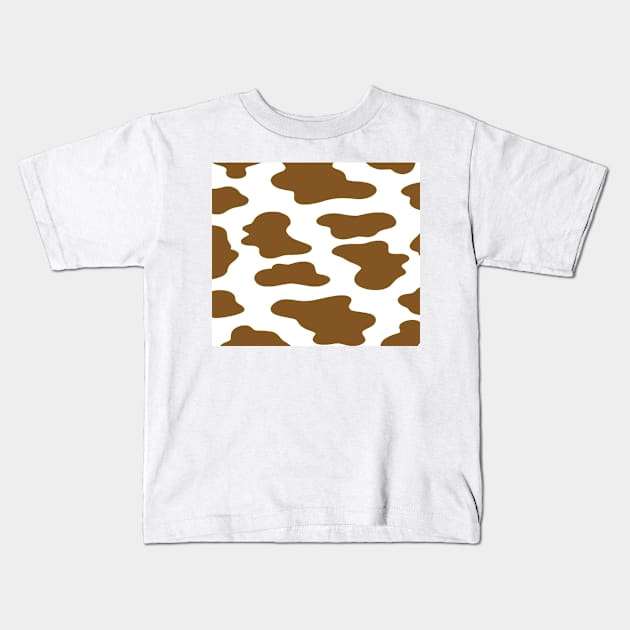 Brown cow Kids T-Shirt by artforrart